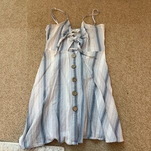 Ocean Drive Blue and White Striped Top